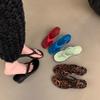 Chanclas de Cuña para Mujer, Ropa de Exterior, Estilo Popular de Celebridad de Internet Sandalias Elegantes de Tacón Alto Rojas con Falda