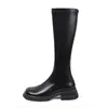 Botas femininas longas, nova coleção outono/inverno 2026, até o joelho, justas, na panturrilha, de cano alto, botas de equitação, com sola grossa, que aumentam a altura, botas da moda