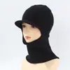 Gorro de Punto con Capucha Personalizado para Ciclismo al Aire Libre en Invierno, Protector de Cuello Cálido, Bufanda para el Cuello, Protección Auditiva Integrada, Pasamontañas