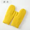 Capa de Bolsa de Lã Tricotada Transfronteiriça para Mulheres Inverno Exterior À Prova de Vento e Quente Luvas Adultas Espessadas Mais Luvas de Pelo de Coelho com Caxemira para Mulheres