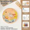 Porta-copos de esmalte sem filigrana, Kit de materiais DIY para atividades de aquecimento de team-building, Ornamentos de cloisonné para o Festival do Meio do Outono