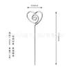 1.5*110mm chapado en oro forma de corazón redondo portatarjetas de visita portatarjetas de notas portatarjetas portatarjetas punto transfronterizo