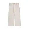 Pantalones de trabajo de leñador azul francés para hombre, estilo de la alta calle americana, pantalones casuales de retazos, diseño holgado, pantalones de pierna ancha, al por mayor