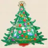 Festival de Natal Balão de Folha de Alumínio Desenho Animado Papai Noel Árvore de Natal Decoração de Festa de Natal Cenário Arranjo de Atmosfera