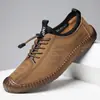 Nuevos Zapatos Casuales de Cuero para Hombre de Suela de Res de Caña Baja al por Mayor Moda Slip-on Ligeros Transpirables Moda Cómodos Deportivos
