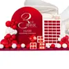 Montaje y Decoración de Escena para Ambiente de Apertura de Nueva Tienda, Eventos de Empresa, Caja Misteriosa de la Suerte, Muro de Sobres Rojos, Tablero de KT