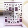 Serie de Estampado en Relieve 5D Estampado de Leopardo Pegatinas para Uñas Sexy Estampado de Leopardo Flecha Cruzada Funda para Teléfono Pegatinas para Uñas