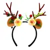 Faixa de cabelo de Natal chifre faixa de cabelo infantil bola de cabelo faixa de cabelo fofa faixa de cabelo luminosa barraca atacado