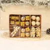 Colgantes para Árbol de Navidad Nuevos Transfronterizos, Juego Multipack, Accesorios de Bola Navideña en Caja