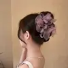 Presilha de Cabelo com Laço de Rede Estilo Coreano 2026 Nova Tendência Acessório de Cabelo de Alto Padrão Estilo Fada para a Parte de Trás da Cabeça