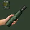 Paraguas Plegable Inverso Totalmente Automático para Hombres y Mujeres, Doble Propósito para Sol y Lluvia, Paraguas Sombrilla Doble Grande con Protección UV