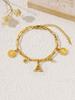 Pulsera de moda de acero de titanio con personalidad hip-hop redonda de marca coreana ins viento frío estudiante novias pulsera al por mayor