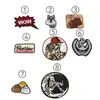 Patches Bordados para Atacado Emblemas Bordados por Computador Emblemas Punk Emblemas Marvel Marvel Emblemas com Logo em Inglês Patches para Roupas