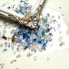 Piedra Ojo de Gato Azul Usar Armadura Grava Tormenta Fragmento Irregular Joyería para Uñas Grava Joyería para Uñas DIY