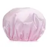 Gorro de ducha reutilizable impermeable protección del cuero cabelludo gorro de ducha para mujer gorro de ducha grande para mujeres y hombres