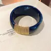 Pulsera geométrica de cuentas acrílicas transfronteriza europea y americana, diseño de nicho exagerado, lujo ligero, sensación de alta gama, accesorio de mano personalizado
