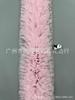 Punto de fábrica encaje abullonado código de barras plisado diy ropa infantil cuello de lana vestido de novia falda de malla tridimensional