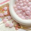 Cuentas redondas de pastel con forma de ola y corazón teñidas acrílicas, material de cuentas hechas a mano para pulsera, cadena de teléfono móvil, accesorios