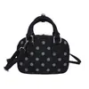 Bolsa vermelha de bolinhas requintada e moderna para mulheres, nova moda 2026, bolsa transversal versátil, minibolsa, bolsa pequena