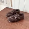 Novedad Otoño 2026 Modelo Infantil Versátil Ligero Mary Jane de Piel para Niños Mayores, Zapatos Planos Casuales para Exteriores para Niñas