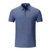 Polo de Seda de Hielo sin Marcas para Hombre, Sensación de Alta Gama, Negocios, Camiseta de Manga Corta, Polo para Hombre, Ropa de Trabajo Personalizada, Casual para Hombre