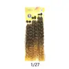 22''24''26'' Peluca de Rastas de Fibra Sintética Africana Cortina de Cabello Juego de Seis Piezas Rizos de Lombriz Cola Suelta Cabello Rizado Esponjoso Venta al por Mayor