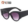 Gafas de Sol Ojo de Gato de Montura Grande Ch2857 Decoración de Patrón Colorido a Juego Transfronterizas Europeas y Americanas Elegantes Gafas de Sol para Mujer