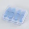 4 Pares de Tapones para los Oídos Aislantes del Ruido a Prueba de Sonido en Caja, Tapones de Espuma para los Oídos, Reducción de Ruido, Rebote Lento, Forma de Bala, Material PU, Tapones para los Oídos para Dormir