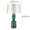 Nova Luminária de Mesa para Quarto Luminária de Mesa de Cabeceira Estilo Americano Retrô Moderna Simples Criativa Azul Luminária de Mesa de Cabeceira Luminária de Mesa 685