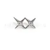 Pendientes de Titanio F136 con Tachuelas de Estrella y Circonita 5A, Tachuelas para Cartílago del Oído, Joyería para Piercings Corporales de Aleación de Titanio G23