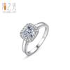 Anillo de plata esterlina s925 para mujer, de lujo, con incrustaciones de diamantes de imitación de 1 quilate, anillo de bodas, suministro transfronterizo en vivo al por mayor.
