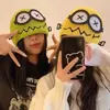 Gorro de Lana Tejido Divertido y Lindo para Mujer en Otoño e Invierno Nuevo Estilo Dibujo Animado Cálido y Resistente al Frío Que Hace el Rostro Más Pequeño