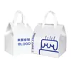 Bolsas Aislantes de Papel de Aluminio para Té con Leche y Café, Bolsas Gruesas Personalizadas para Llevar de Catering, Bolsas de Empaque para Llevar con Asa y Impresión de Logo