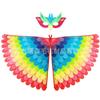 Alas de fieltro de Halloween para niños, disfraz de pavo real, para fiesta de graduación, Amazon
