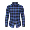 Comercio Exterior al por Mayor 2025 Camisa a Cuadros para Hombre Estilo Hong Kong Ropa Exterior Estilo Coreano de Moda Celebridad de Internet Camisa de Manga Larga Camisa Dropshipping