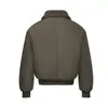 Chaqueta Acolchada Cálida de Invierno Oso Mágico Cuello de Piel Abrigo de Algodón Chaqueta Corta de Béisbol Ropa Exterior Acolchada Estilo Motociclista Abrigo de Algodón Americano