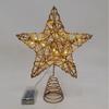 Suministro transfronterizo luces estrella de la punta del árbol accesorios para el árbol de Navidad estrellas brillantes decoraciones para el árbol de Navidad luces para la punta del árbol