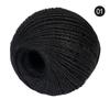 [Corda de cânhamo colorida de 2 mm] Corda de cânhamo decorativa feita à mão faça você mesmo, decoração para presente, 25/50/100 m