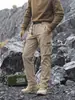 Calça de Trabalho Masculina An Yang Outono 2026 Nova com Múltiplos Bolsos para Uso Externo Casual Confortável Preta para Caminhada Trekking Longa