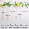 Cuerda artificial de 4 mm para bricolaje, cuerda zongzi de algodón de alta calidad, material para tapiz, hilo trenzado, accesorios textiles de cuero, cinta.