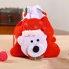 Pronta Entrega Decorações de Natal Sacola de Presente Saco da Sorte Saco de Maçã Caixa de Embalagem Fruta da Paz Saco de Doces para Presente