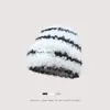 Gorro para Mujer en Otoño e Invierno, Gorro Colorido a Prueba de Viento, Gorro Cálido de Invierno que Hace que la Cara Parezca Más Pequeña, Gorro Grueso de Lana Tejida con Felpa para Proteger las Orejas