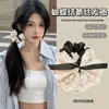 Elegante Suave, Lazo de Encaje para el Cabello, Moda Estilo Coreano Tela Blanca Anillo de Intestino Banda Elástica de Goma