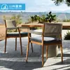 Mesa y Sillas de Comedor de Madera Maciza para Villa al Aire Libre Muebles de Teca para Jardín y Patio Juego de Mesa y Sillas de Comedor al Aire Libre para Jardín