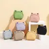 Bolsa de Monedas de Rana Linda Mini Almacenamiento Bolsa para Auriculares Llavero Colgante de Labial Compacto de Dibujos Animados Bolsa de Monedas