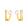 Pendientes de Perla Compactos Simples Estilo Europeo y Americano Pendientes de Fritillaria Natural Pendientes de Celebridad de Internet Diseño de Nicho de Lujo Ligero Francés