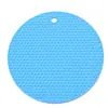 Jogos Americanos Espessos de Silicone Coloridos, Tapetes de Mel com Isolamento Térmico Antiderrapantes, Jogos Americanos Resistentes ao Calor, Jogos de Mesa, Porta-Copos, Utensílios de Mesa Anti-Queimaduras