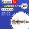 Tornillo de titanio en stock venta directa M2 titanio cabeza plana hexágono interior clavo para máquina M2 * 4-M2*20 7380 tornillo de titanio