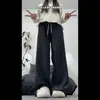 Calça de Arroz Glutinoso Estampada Plus Size G m 150kg para Mulheres Novo Estilo Primavera Cedo e Verão Efeito Emagrecedor Casual Calça de Perna Larga para Pessoas Baixas