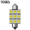Lámpara LED Youbi de doble punta 5050-9SMD de 31/36/39 mm para coche, lámpara de lectura, lámpara de techo, lámpara de doble punta